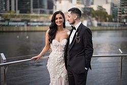 Aerial South Wharf Weddings