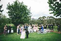 Garden Wedding Ceremony - Bulong Estate at Real Weddings