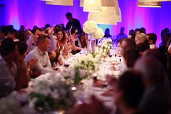 Elegant Wedding Reception Melbourne - Harbour Room at Real Weddings