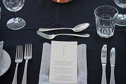 Wedding Table Setup at RBYC