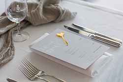 Wedding Table Setting at Royal Brighton Yacht Club