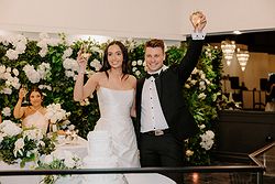 Terrazzo Lounge at San Remo Ballroom, an elegant space for wedding celebrations in Melbourne.