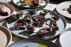 Wedding reception dining experience at San Remo Ballroom, Melbourne.