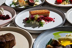 Wedding reception dining experience at San Remo Ballroom, Melbourne.