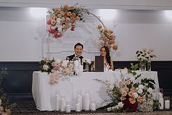 Elegant multicultural wedding reception at San Remo Ballroom, Melbourne.