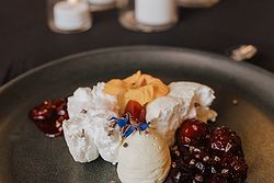 Wedding reception cuisine prepared and served at San Remo Ballroom, Melbourne.