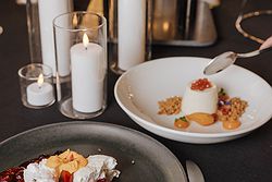 Wedding reception cuisine prepared and served at San Remo Ballroom, Melbourne.