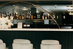 Terrazzo Lounge at San Remo Ballroom, an inviting space for pre-reception drinks and wedding celebrations.