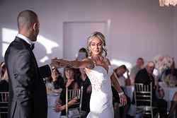 Bride and Groom Dancing at Ultima Function Centre